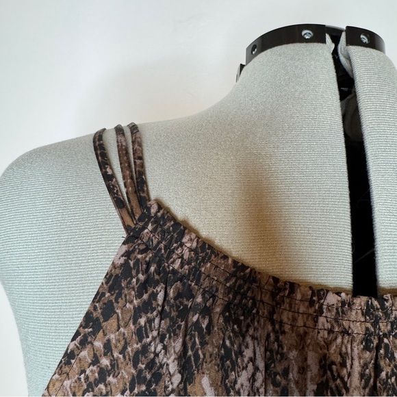 Maurices Snake Print Dress Keyhole Neck - Picture 5 of 7